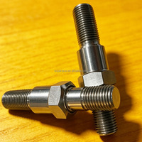 Pernos de titanio para coches de carreras, perno de montaje de amortiguador de 1/2"-20x3.08" con una tuerca para barra de radio y barra de dirección y rótula de dirección, piezas para coches de carreras
