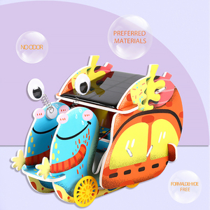 Kit de jouets éducatifs pour enfants, voiture solaire en forme d'escargot, puzzle en papier à faire soi-même, cadeau éducatif - Product Image 2