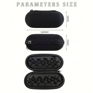 Estuche de Almacenamiento Portátil, Resistente al Agua, de EVA Negro, para Viajes, Negocios, Artículos de Aseo, Cables de Carga, Uso Especial - Product Image 3