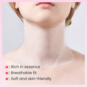 KORMESIC Vente en gros OEM 25g Masque nourrissant coréen en tissu pour le cou et le visage au polypeptide de lait de chèvre, raffermissant et éclaircissant au collagène pour le cou et le menton - Product Image 2