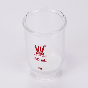 Cristalería <span class=keywords><strong>de</strong></span> Laboratorio <span class=keywords><strong>de</strong></span> Química CS Labglass, Crisol <span class=keywords><strong>de</strong></span> Vidrio <span class=keywords><strong>de</strong></span> Borosilicato Resistente a Altas Temperaturas con Disco Fritado - Product Image 3