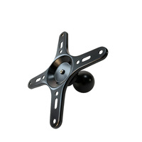 Support de tablette PC VESA à tête sphérique de 1,5 pouce / 1 pouce / 17 mm avec fixation rapide et sans rotation à 360 degrés 75x75/100x100 mm