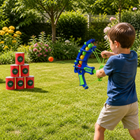 Ensemble de jeu de tir à l'arc pour enfants avec arc en forme de carotte et cible en EVA, 6 seaux, jouet de tir à l'arc pour enfants, sport en plein air et en intérieur, cadeau pour enfants