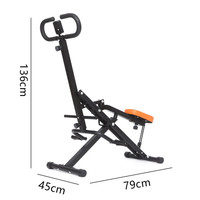 Máquina de Asistencia para Sentadillas con Logotipo Personalizado y Certificación CE, Máquina de Remo Plegable de Acero, Máquina de Ejercicio de Equitación de Alta Resistencia, Venta al por Mayor