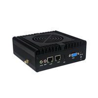 Perangkat Firewall LAN Ganda Mini PC dengan Kipas 8 USB Chassis Server PC Industri Prosesor Intel Generasi ke-7 I3 Komputer Mini