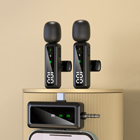 Microphone cravate sans fil avec réduction du bruit pour la prise de vue vidéo et les téléphones mobiles