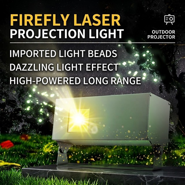 LED Dynamic RGB Laser Projector E27 Waterproof IP65 Firefly Landscape Lighting for Outdoor Garden Party Christmas Decor White