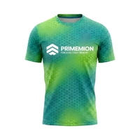 T-shirt à motif géométrique high-tech imprimé sur demande, vêtements de sport personnalisés, sublimation avec logo