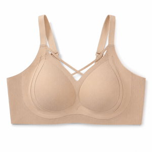 Soutien-gorge sans couture original, effet liftant, pour poitrine petite, avec bonnets fixes, maintien des zones latérales, design fin, sans armatures - Product Image 6