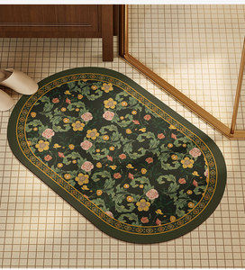 Mỹ sang trọng cao cấp phòng tắm Mat diatomaceous Trái Đất và PVC thấm nước không trượt nhanh chóng khô chân sử dụng nhà khu vực thảm - Product Image 5