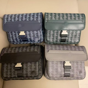 Nuovo <span class=keywords><strong>Zaino</strong></span> Casual da Uomo 2026 alla Moda, Borsa a Tracolla in Pelle con Logo Ricamato, <span class=keywords><strong>Impermeabile</strong></span>, Design Quadrato con Coperchio Ribaltabile - Product Image 2