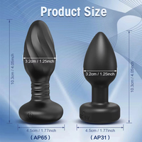 APP-gesteuerter Rotations-Analplug für Männer und Frauen, Wackelnder Anal-Vibrator, Gay-Analplug mit LED, Erotikspielzeug für Paare