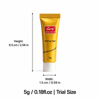 Pâte à polir métallique portable format voyage, tube robuste pour le nettoyage rapide de l'oxyde de rouille et de la saleté sur les lames de couteaux et outils de camping en extérieur, 5g
