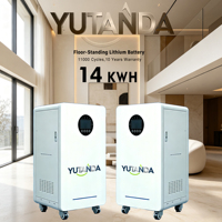 Batterie au lithium mobile de type solaire YUTANDA 14 kWh avec BMS intégré, 11000 cycles, garantie 10 ans, stockage de secours solaire domestique