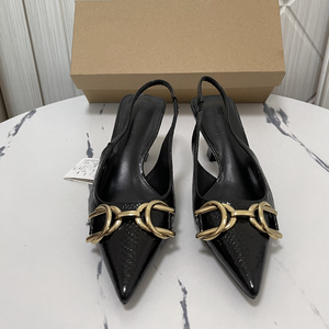 Chaussures Femme Designer Fashion Sexy Sandales d'été Mules à talon chaton noires pour femmes à talons hauts - Product Image 5