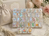 Offre Spéciale – Mahjong de Luxe en Acrylique Blanc Nacré, Portable et Moderne, pour Table de Jeu, Fêtes Familiales en Intérieur, Cadeau, Style Américain