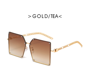 <span class=keywords><strong>2023</strong></span> chaud femmes carré grand cadre voyage <span class=keywords><strong>lunettes</strong></span> grand visage personnalité creux <span class=keywords><strong>lunettes</strong></span> de soleil sans cadre à la mode Net rouge <span class=keywords><strong>lunettes</strong></span> de soleil - Product Image 6