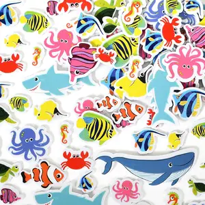 Self-Adhesive Stickers for Kid Ocean Stickers for Laptops Party Favors and Craft