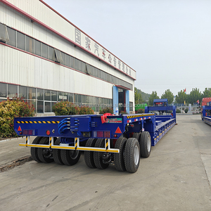 Bonne qualité 3 4 <span class=keywords><strong>essieux</strong></span> 60 100 120 tonnes hydraulique extensible col de cygne bas lit chargeur plate-forme Lowbed semi-<span class=keywords><strong>remorque</strong></span> à vendre - Product Image 4