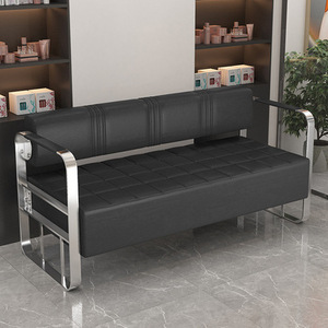 Clinique moderne <span class=keywords><strong>Salon</strong></span> <span class=keywords><strong>de</strong></span> <span class=keywords><strong>coiffure</strong></span> 3 places Chaise <span class=keywords><strong>d</strong></span>'<span class=keywords><strong>attente</strong></span> Design moderne en cuir Baber Shop <span class=keywords><strong>Salle</strong></span> pour parcs et salons - Product Image 3