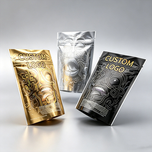 Custom Soft <b>Biodegradable</b> 3.5g/7g/14g Edible Food <b>Packaging</b> Stand Doypack Pouches Zipper Top Smell Proof Custom Logo for Snack - Product Image 4