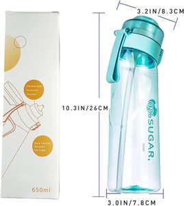 Nueva Botella de Agua con Fragancia a Frutas de Grado Alimenticio de 650 ml, 0% de Azúcar, con 7 Cápsulas de Sabor - Product Image 6