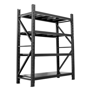 쉽게 무거운 선반 선반 400kg 방 쉽게 조립 5 층 창고 선반 차고 용 스틸 스태킹 보관 선반 랙