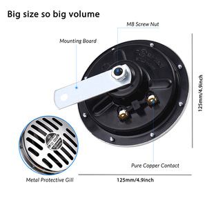 ลำโพงวูฟเฟอร์อะลูมิเนียมขนาด 125 มม. 12V 24V สำหรับเปลี่ยนในรถยนต์ - Product Image 3