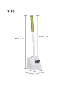 Zenidoo PP Dual Head Toilet <b>Brush</b> Base TPR Silicone Eco-Friendly Handheld <b>Cleaning</b> No Dead Corners Squat Toilet <b>Extended</b> Hard - Product Image 6