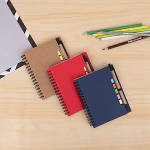 Offres Spéciales A6 tissu/PP/PVC couverture rigide cahier à spirale en vrac fil reliure personnalisé Logo personnalisé cadeau - Product Image 2