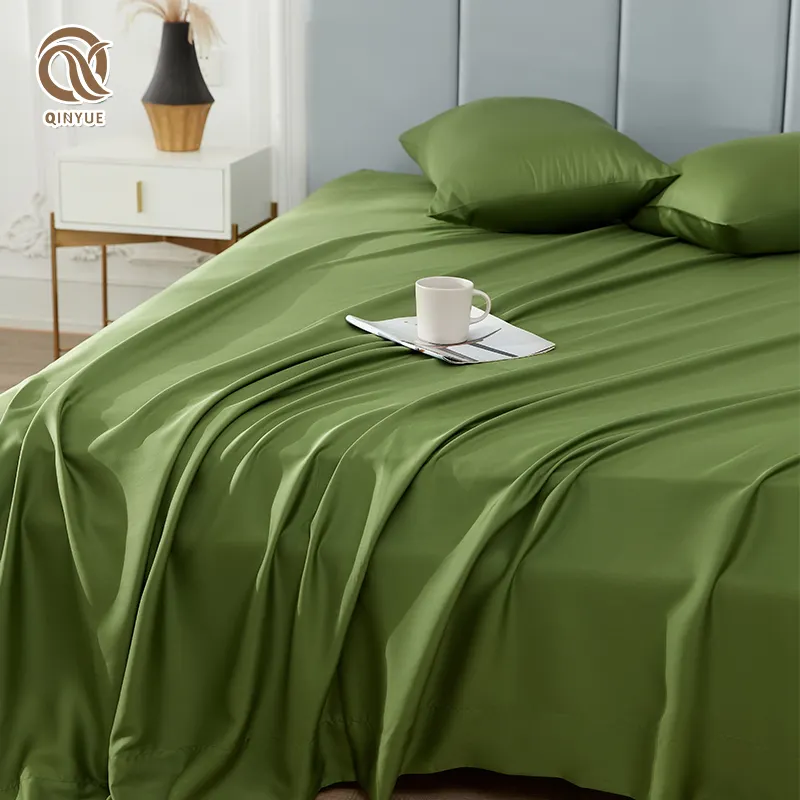Комплект постельного белья из лиоцелла OEKO-TEX органического экологически чистого мягкого охлаждающего постельного белья, поддержка, оптовая продажа, Лидер продаж, популярный продукт