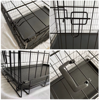 MidWest Homes Pets Caisse de transport pliable pour chiens de taille moyenne (21-40 lb) de 30 pouces, à porte unique, avec panneau de séparation métallique, modèle Simple Box