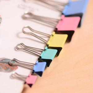 Renkli Metal ofis bilet fotoğraf kırlangıç klip uzun kuyruk demir dosya büyük ve küçük boyutları ile Set - Product Image 3