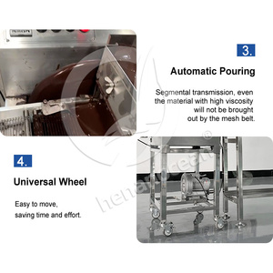 <span class=keywords><strong>Machine</strong></span> à enrober le <span class=keywords><strong>chocolat</strong></span> OCENA avec tunnel de refroidissement pour la tempérance et la glaçage des confiseries - Product Image 5