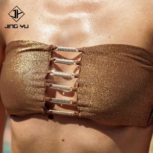 Maillots de bain de luxe tendance, maillots de bain de haute qualité, écologiques, string noir, bikini uni, maillots de bain pour femmes - Product Image 2