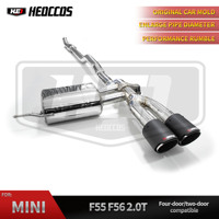 Válvula Electrónica de Escape de Alto Rendimiento para MINI F55 F56 2.0T, Acero Inoxidable 304 Pulido, Estilo Deportivo