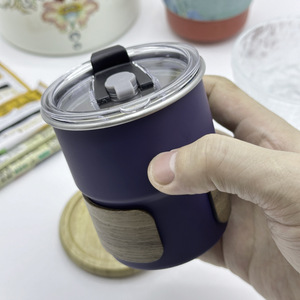 Usine En Gros Logo Personnalisé 304 Boisson Froide Tasse <span class=keywords><strong>Bière</strong></span> Café Thé Pile Mini Gobelet En Acier Inoxydable <span class=keywords><strong>Pinte</strong></span> Tasse Avec Manchon En Bambou - Product Image 4