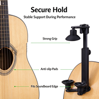 Support de microphone télescopique léger Dr.MIC C-1303, accessoire pour guitare et violon, pince de fixation pour enregistrement en direct