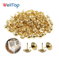 14.112 WELLTOP Accessoires de canapé personnalisés, clous décoratifs en laiton doré pour ameublement, bandes de clous décoratifs pour canapé