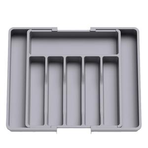 Boîte de rangement à double tiroir pour cuisine, séparation multi-niveaux pour couverts et outils de rangement pour armoire - Product Image 4