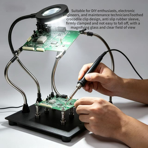 Support de Soudure avec Lampe Loupe LED pour Réparation de Circuits Imprimés et Soudure de Bijoux - Product Image 4