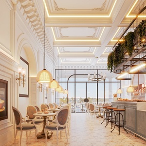 Sang trọng cà phê cửa hàng trưng bày nội thất thiết kế thương mại cửa hàng hiển thị đồ đạc bằng gỗ cà phê cửa hàng hiển thị truy cập - Product Image 6