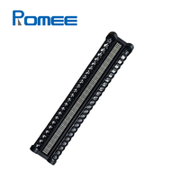 Projecteur à tête mobile RGBW double rangée 300W avec stroboscope, éclairage d'effet de scène multi-sections pour concerts et événements