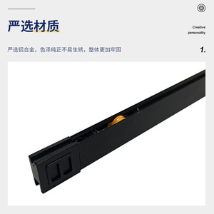 Dongyao Aluminum Alloy Glass Display Cabinet <b>Sliding</b> Door Track 1.8mm Heavy Duty Custom Length Minimalist Design - Product Image 4