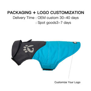 Fabricant vente en gros logo personnalisé Oxford manteaux pour chiens vêtements pour animaux de compagnie hiver - Product Image 5