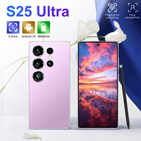 Smartphone S25 Ultra Mini 6+128GB 5G con Cámara de 108MP, Batería de 4800mAh, Android Desbloqueado, para Juegos