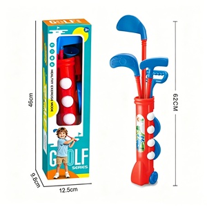 Ensemble de clubs de golf pour enfants EPT avec sac <span class=keywords><strong>à</strong></span> roulettes, 3 clubs, 4 balles, 2 drapeaux pour les sports en intérieur et en extérieur - Product Image 2