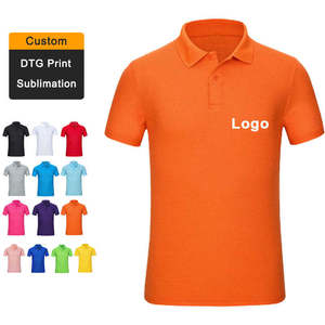 เสื้อยืดโพลีเอสเตอร์สำหรับผู้ชายเสื้อยืดโปโลกอล์ฟลายปักโลโก้ออกแบบได้ตามต้องการ - Product Image 2