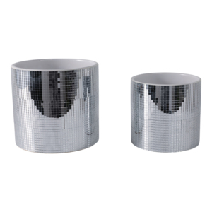 Macetas Cilíndricas de Cerámica para Plantas, Macetas Modernas de Gres para Interiores y Jardines - Product Image 3
