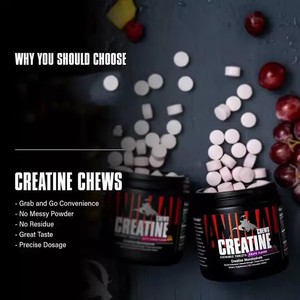 Comprimés à croquer de créatine monohydrate OEM 5g par portion, saveur raisin, extrait de Panax Notoginseng et racine d'Astragale, pour la gym et le sport - Product Image 2
